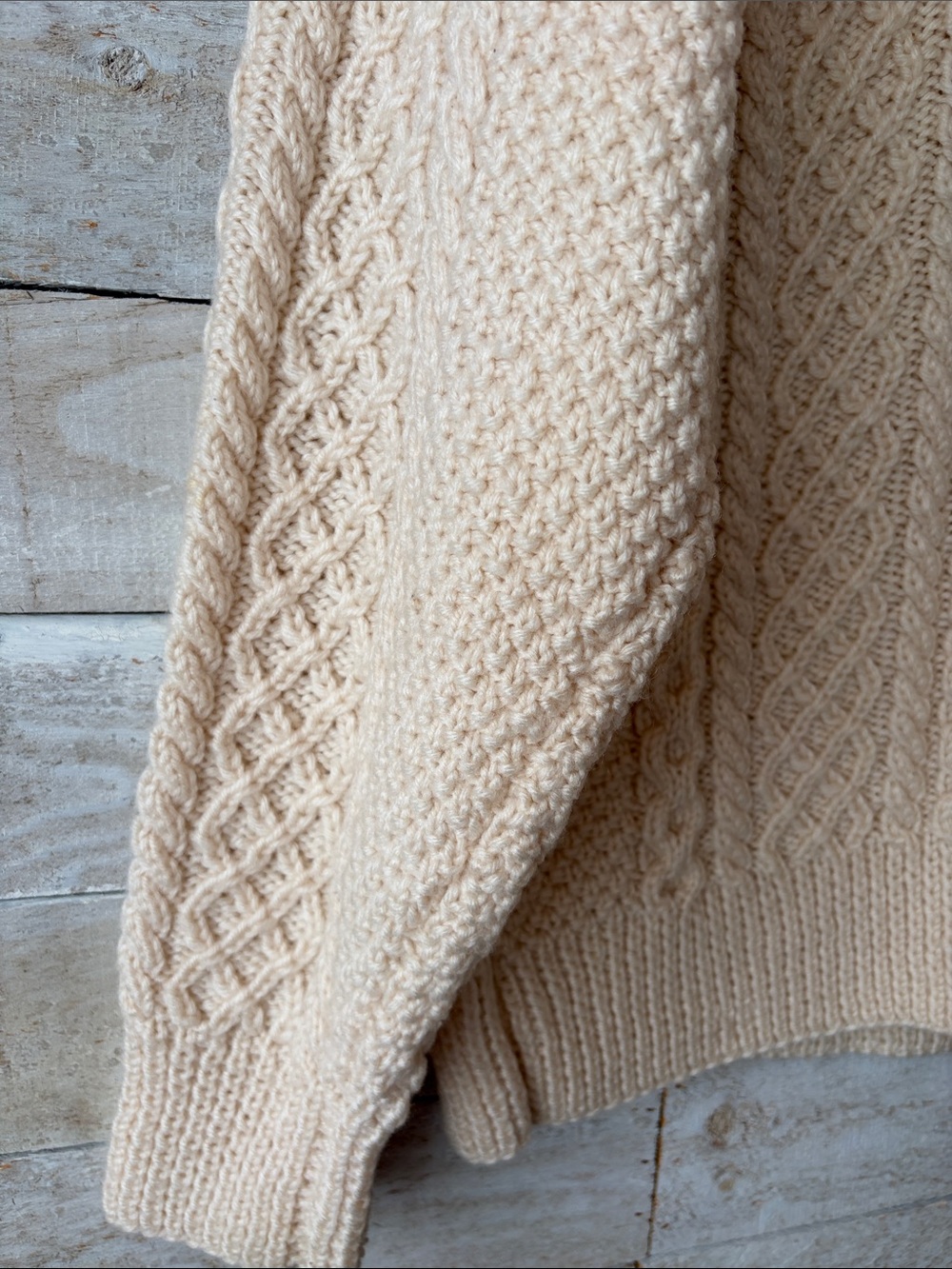 Traditional Fisherman Knit Sweater– A Story Told in Stitches - Picture 8 of 9